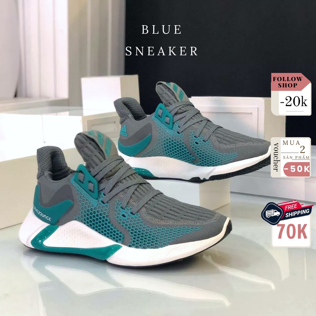 Giày Adidas Alphabounce 2020 Xám Xanh