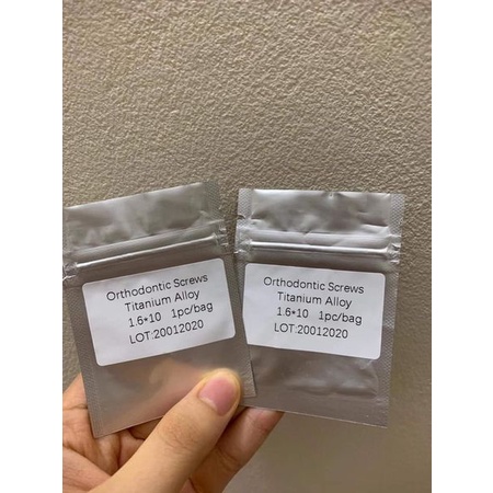Mini vít dùng trong chỉnh nha,vật liệu chỉnh nha vít titan