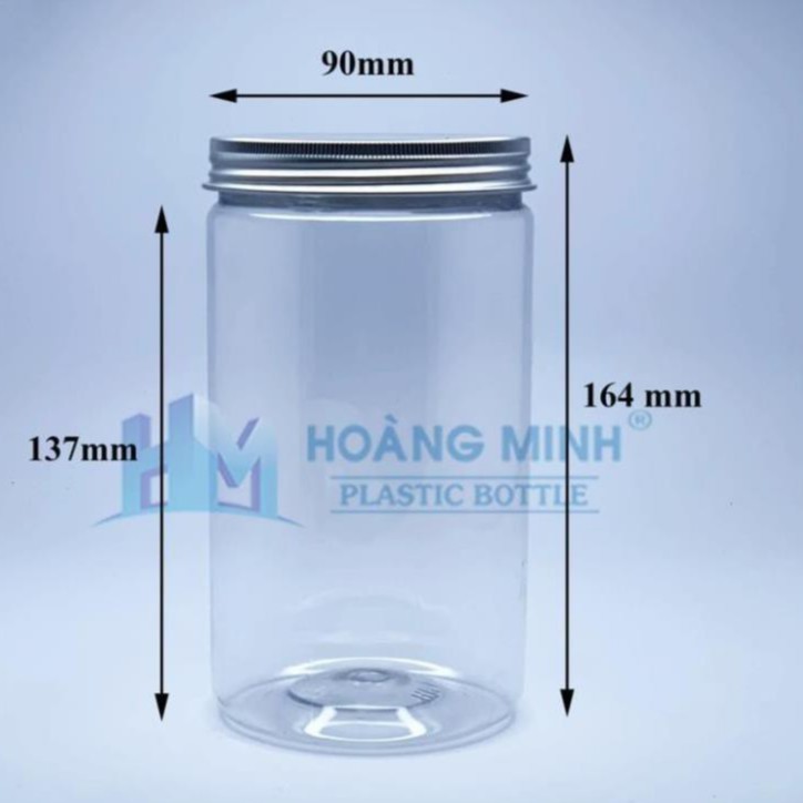 Hũ Nhựa PET 1000ml Nắp Nhôm Giá (Sỉ) Xuất Xưởng