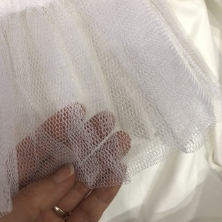 Lưới Gồng cứng đơ loại đẹp, lưới mắt to làm tùng phồng váy khổ 1.8m