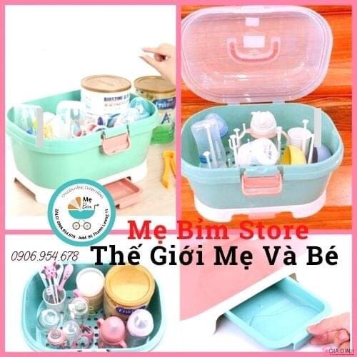 Giá úp bình sữa Jupin có năp đậy, khay chứa nước có thể tháo rời đế
