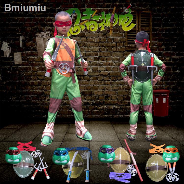 ♣Quà tặng sinh nhật cho trẻ em trang phục hoạt hình dành cho thiếu niên Ninja Rùa đột biến vũ khí chống đỡ