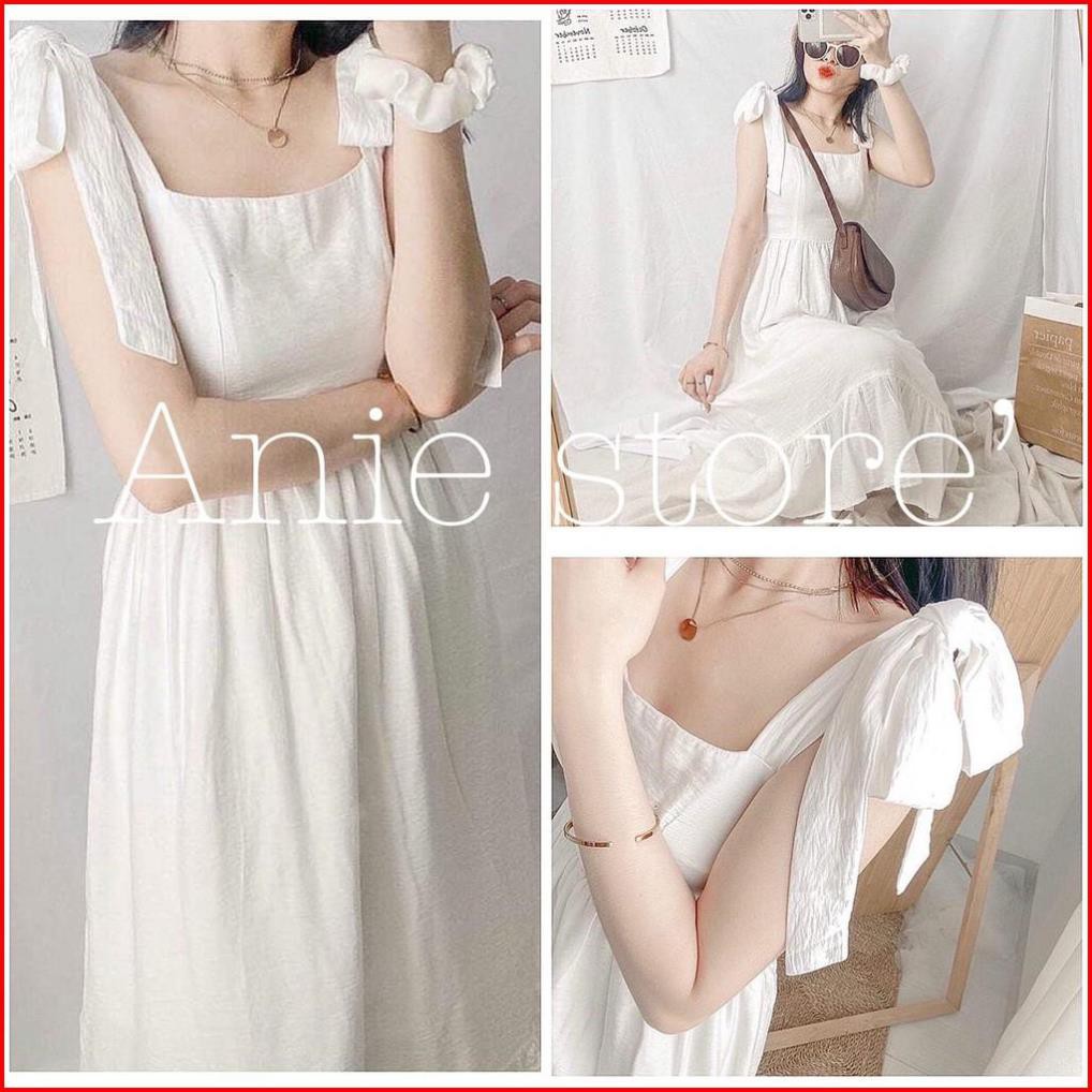 Váy Trắng Nữ Dây Nơ Đuôi Cá _FREESHIP_Đầm Nữ Chất Đuôi Eo Chun Dáng Dài SIÊU HOT MÙA HÈ RỰC RỠ | BigBuy360 - bigbuy360.vn