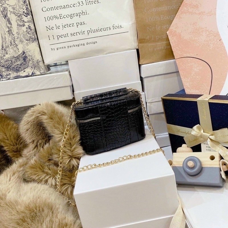 Túi Cốp Đeo Chéo Da Rắn Size 15 From Cứng Cáp Hàng Siêu Đẹp