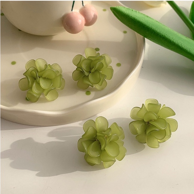 Khuyên Tai Hình Bông Hoa Phong Cách Hàn Quốc Thời Trang