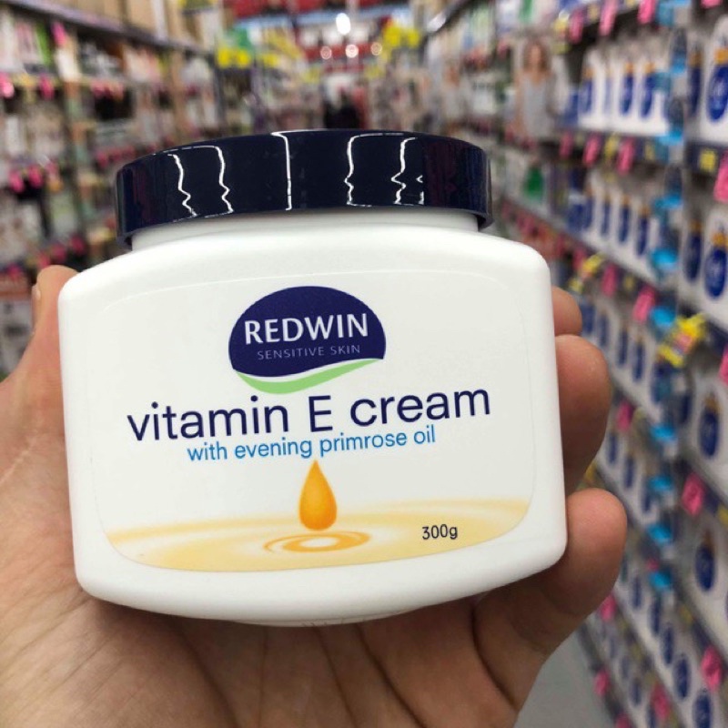 Kem dưỡng ẩm body vitamin E Redwin Úc 300g bôi cơ thể-dưỡng trắng da hết khô nứt nẻ