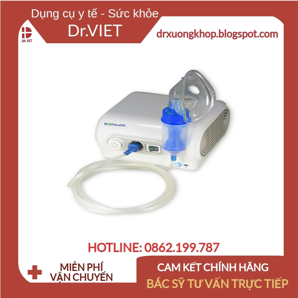 Bộ phụ kiện máy xông Biohealth Neb Pro chính hãng cao cấp-Dùng cho các loại máy xông trên thị trường nếu cùng đầu nối