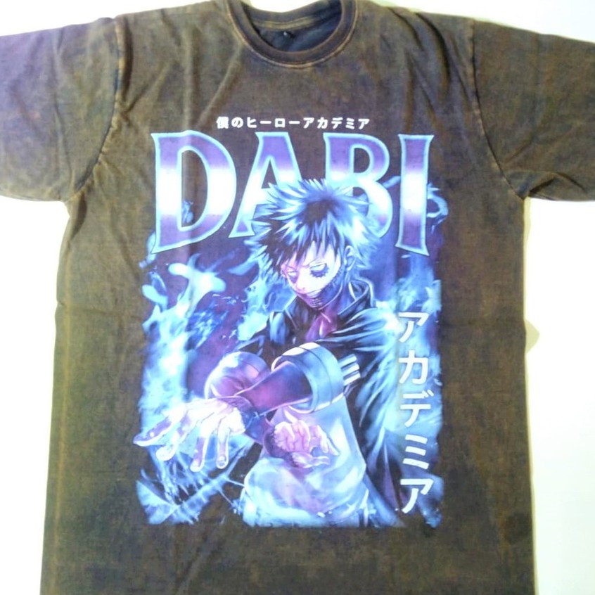 Áo Thun In Hoạt Hình Dabi Vintage Wash Cá Tính