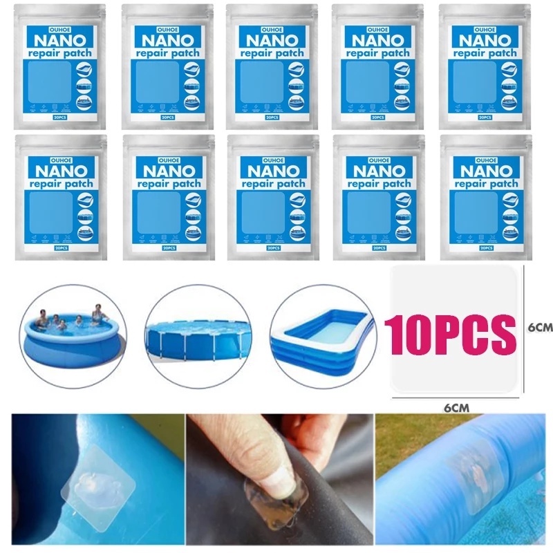 Set 10 Miếng Cao Su Vá Bể bơi Chống Tràn Tiện Dụng