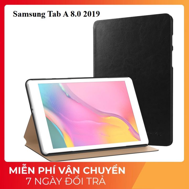 Bao da samsung tab a8.0 2019  nắp gập tích hợp chân chống xem phim cao cấp kaku