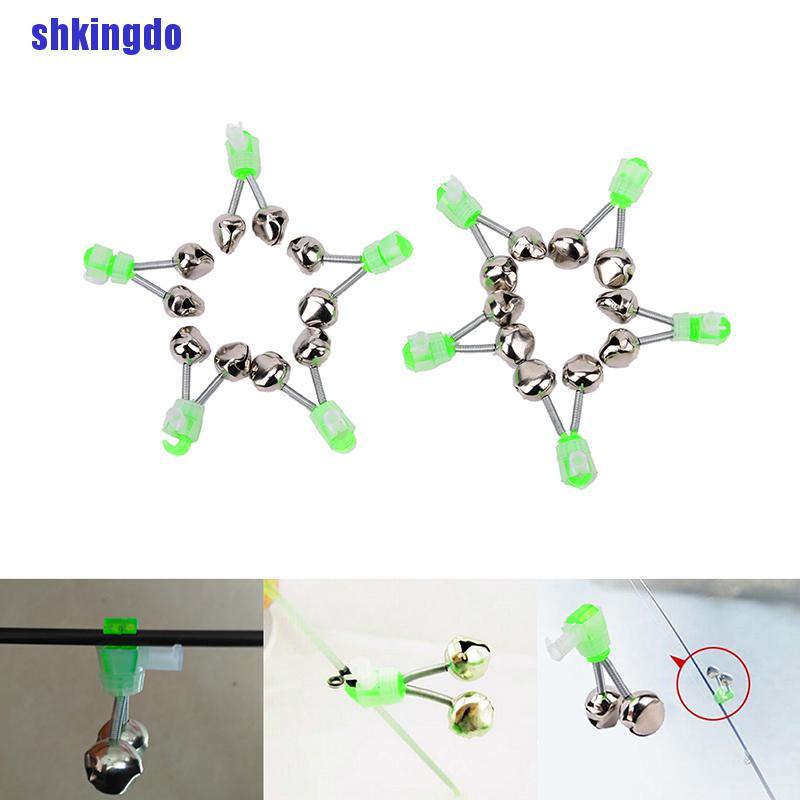 Set 10 Chuông Báo Cá Cắn Câu Màu Xanh Lá