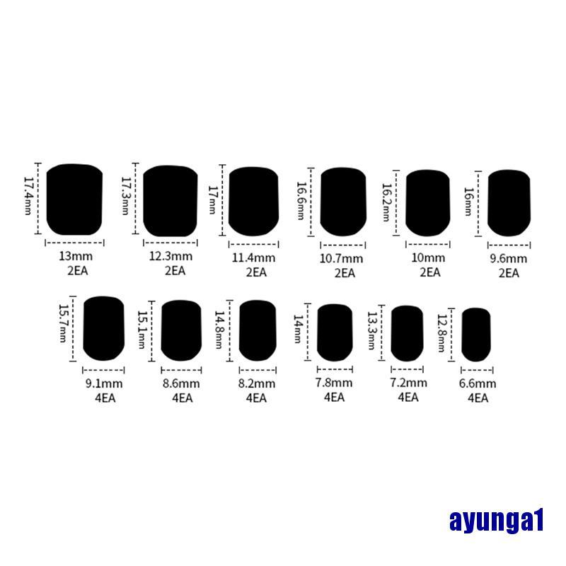 24 Móng Tay Giả Bằng Nhựa Acrylic Yunga1
