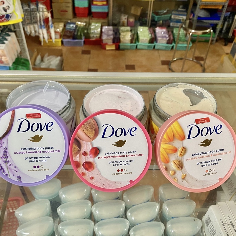 Kem Tẩy Da Chết Body Dove Exfoliating Body Polish