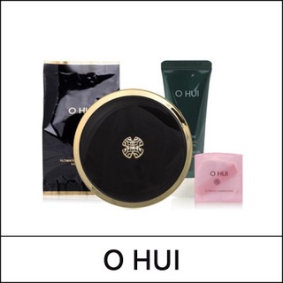 Set Phấn nước Cushion Ohui đen che phủ hoản hảo, kiềm dầu khô thoáng - Ohui Ultimate Cover Satin Finish SPF50+/Pa+++ (Màu 01 Milk Beige)