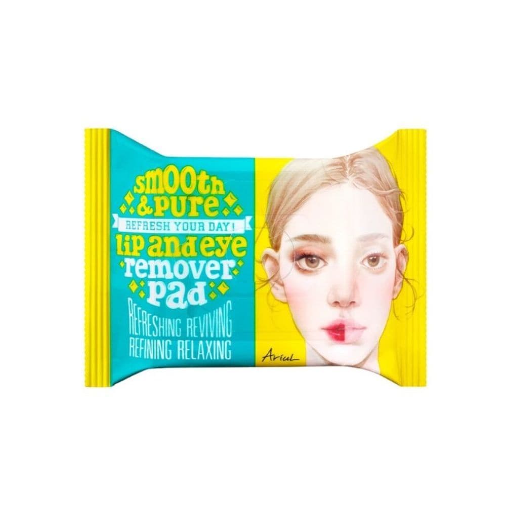 Bông Tẩy Trang Ariul Smooth &amp; Pure Lip &amp; Eye Remover Pad Cho Mắt &amp; Môi 30 Miếng