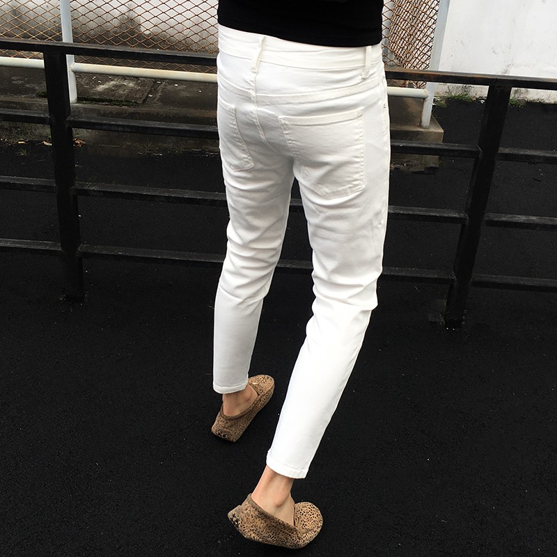 Quần jean nam tenji ad25tg quần bò nam trắng trơn phong cách cá tính mẫu mới thời trang tenji store 2