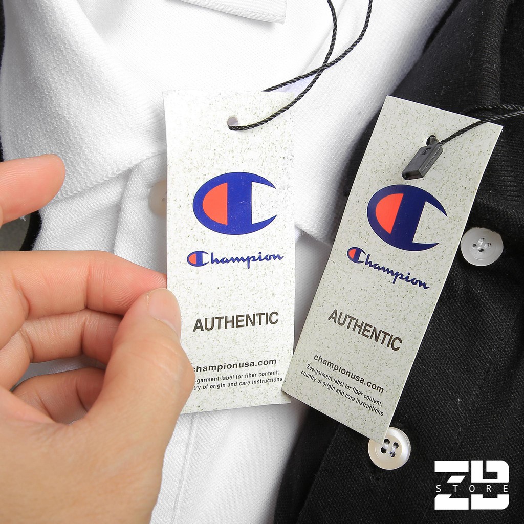 Áo Polo Champion Hàng chuẩn FULL TEM TAG - form unisex | BigBuy360 - bigbuy360.vn