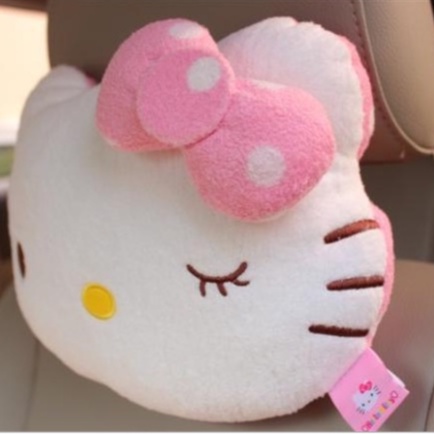 Gối Kê Cổ Tựa Đầu Trên Xe Hơi Họa Tiết Hoạt Hình Hello Kitty 365