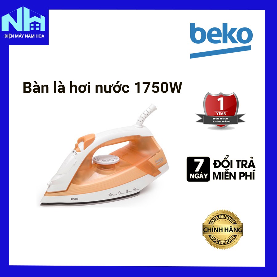 Bàn là hơi nước Beko SIM3117 công suất 1750W