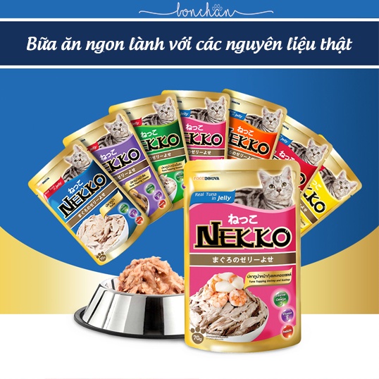 Pate Nekko cho mèo gói 70g