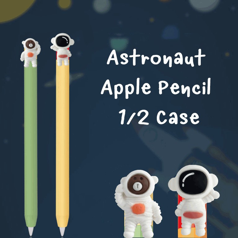 Vỏ Silicon Mềm Hình Phi Hành Gia Hoạt Hình Dễ Thương Cho tương thích cho compatible for Apple Pencil 2 1