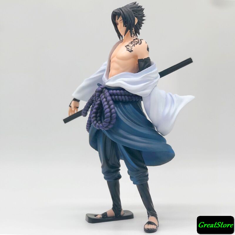 (Sẵn ) Mô hình Uchiha Sasuke có hình săm 28cm Naruto