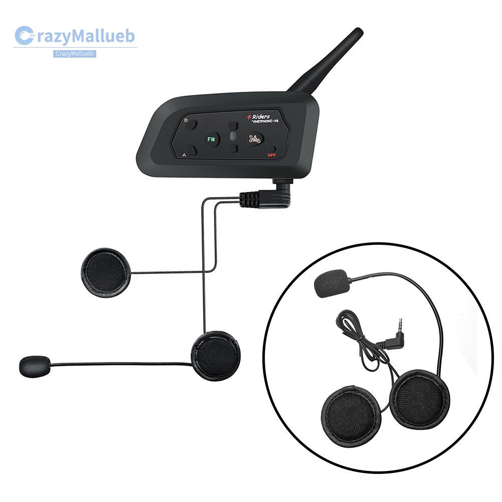 Bộ Tai Nghe Vnetphone 3.5mm Cho V6 V4 Bluetooth Intercom