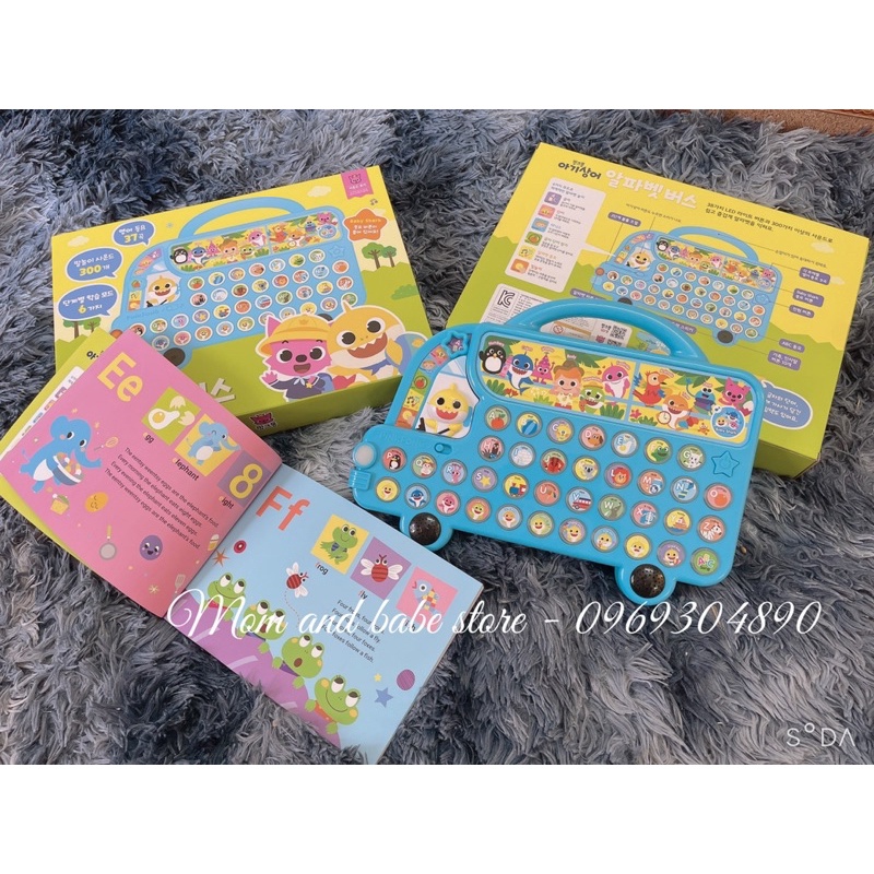 (CHÍNH HÃNG - CÓ SẴN ) Xe Bus Pinkfong Baby Shark nội địa Hàn
