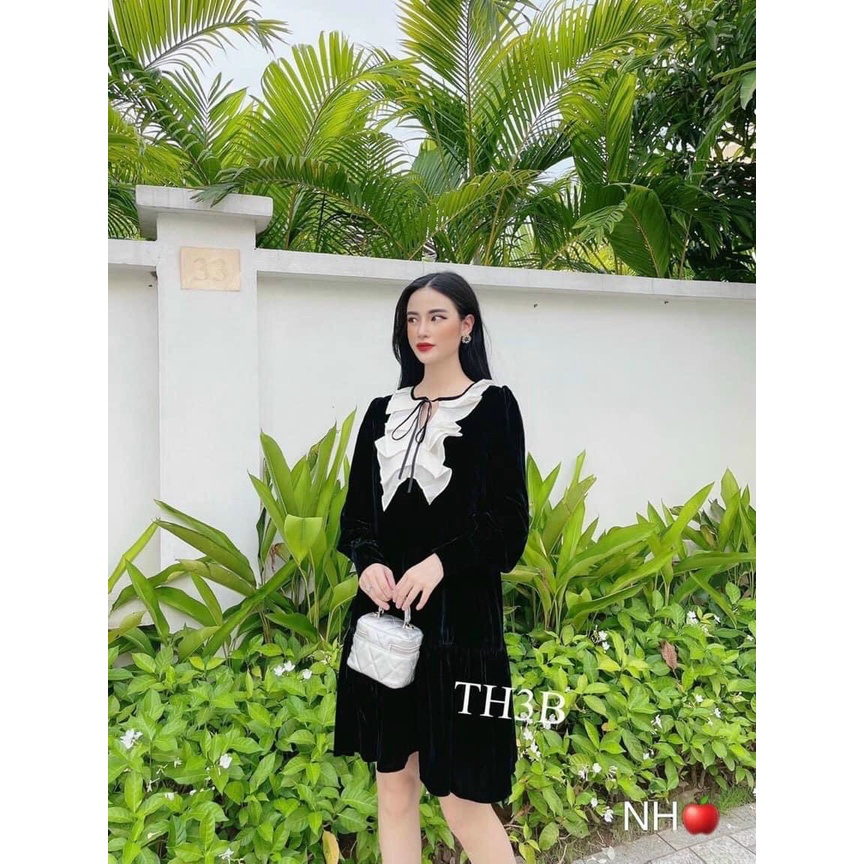 Váy bầu thu đông công sở đẹp giá rẻ CHẤT NHUNG thiết kế đẹp kiểu dáng thời trang phù hợp dự tiệc V36