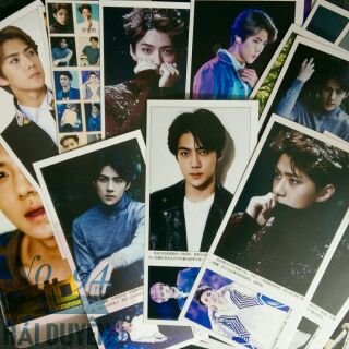SEHUN EXO sticker, postcard, lomo (nguyên hộp)