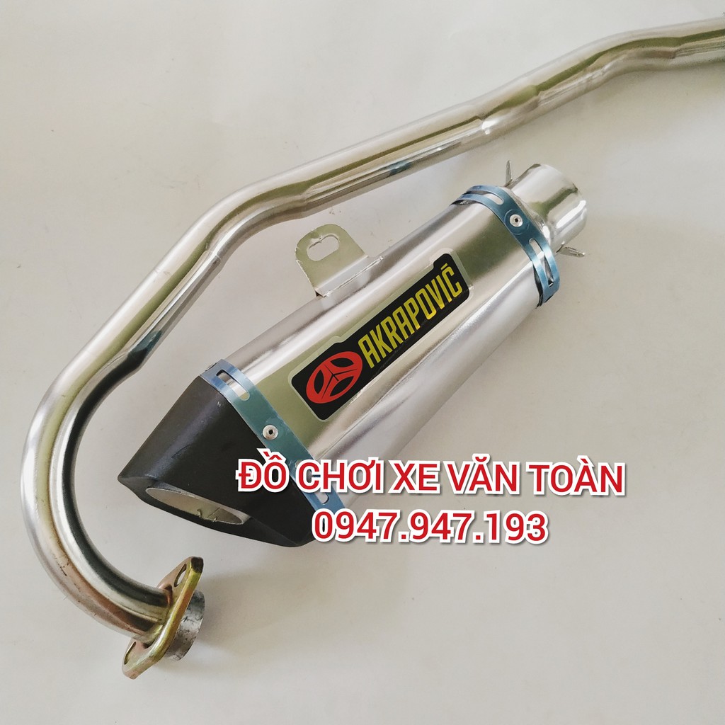 Pô Akrapovic bạc độ Exciter 135 - Pô Ex136