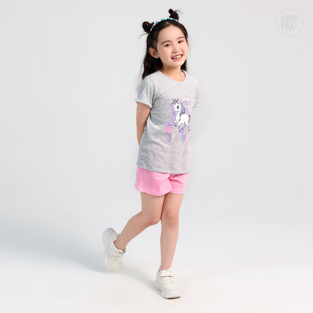 Bô Quần Áo Cho Bé Gái Size Đại  Chất Liệu Cotton in Ngựa Sparkle  Size Trẻ Em 3,4,5,6,7,8,9,10,11 Tuổi