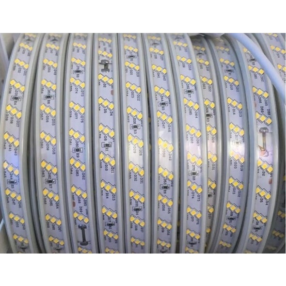Dây led 3 hàng chéo hắt trần thạch cao siêu sáng,chống nước trang trí biển quảng cáo,quấn cây ngoài trời.