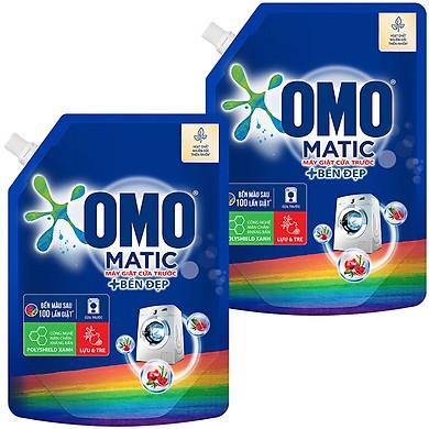 Nước giặt omo matic bền đẹp cửa trước