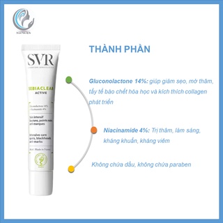 Kem dưỡng ẩm cho da dầu mụn SVR Sebiaclear Active DA02