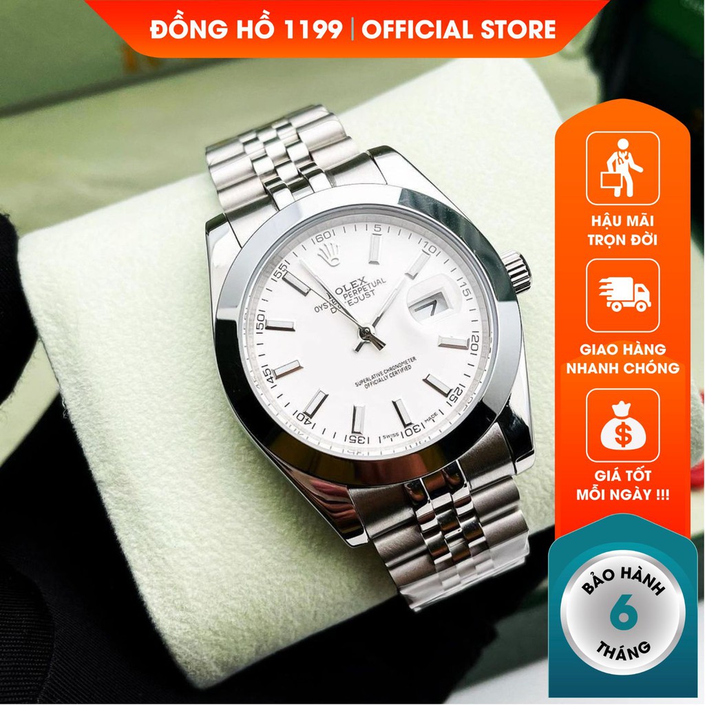 Đồng hồ cơ nam dây thép cao cấp chống nước chống xước sang trọng lịch lãm bảo hành 6 tháng 2282J - 1199 Watches