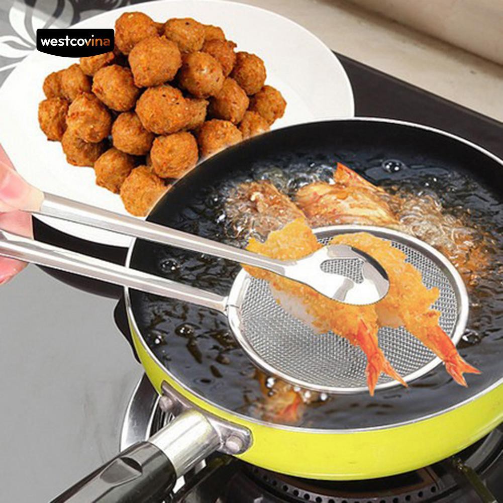 Kẹp thức ăn kiêm muỗng tiện lợi bằng thép không gỉ