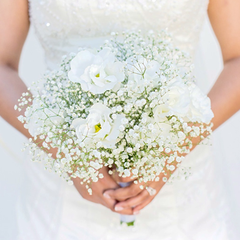 Hoa nhỏ hoa nhân tạo gypsophila bó hoa giả hoa trang trí đám cưới tươi nhỏ