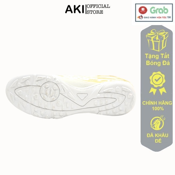 Giày Đá Banh Nam Cỏ Nhân Tạo Newmos Neo Sense Plus Trắng Thể Thao Thời Trang Chính Hãng - Np005