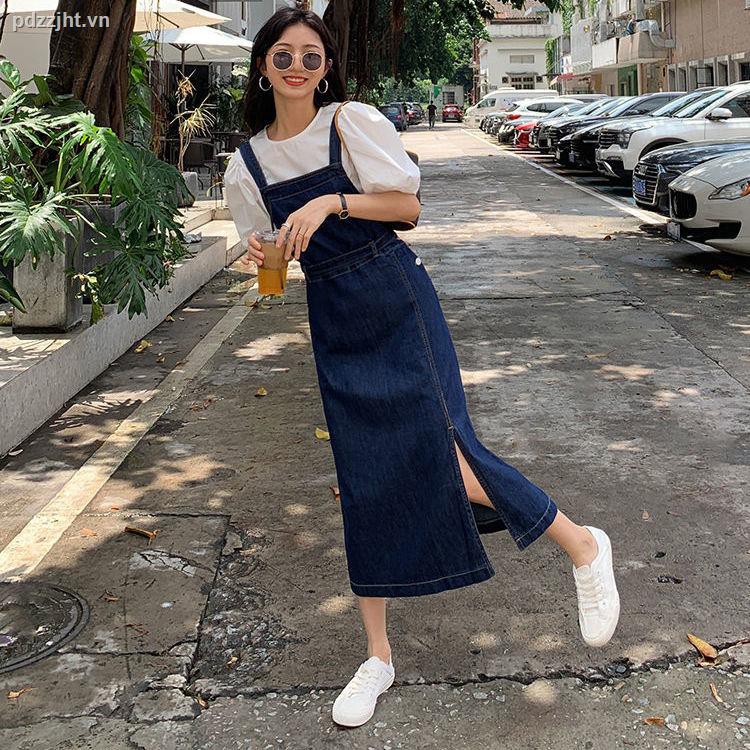 Đầm Yếm Denim Phong Cách Hàn Quốc Dành Cho Nữ | BigBuy360 - bigbuy360.vn