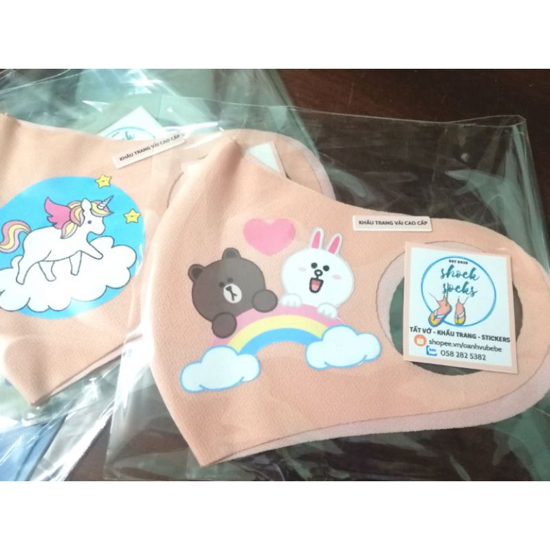 1 chiếc khẩu trang vải - Unicorn