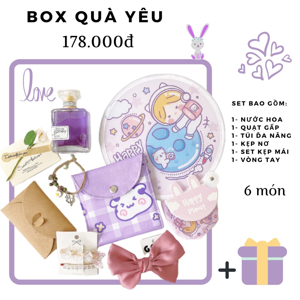 Set quà tặng sinh nhật💖 set quà yêu thương, 1 box gồm 2-6 món quà dễ thương | BigBuy360 - bigbuy360.vn