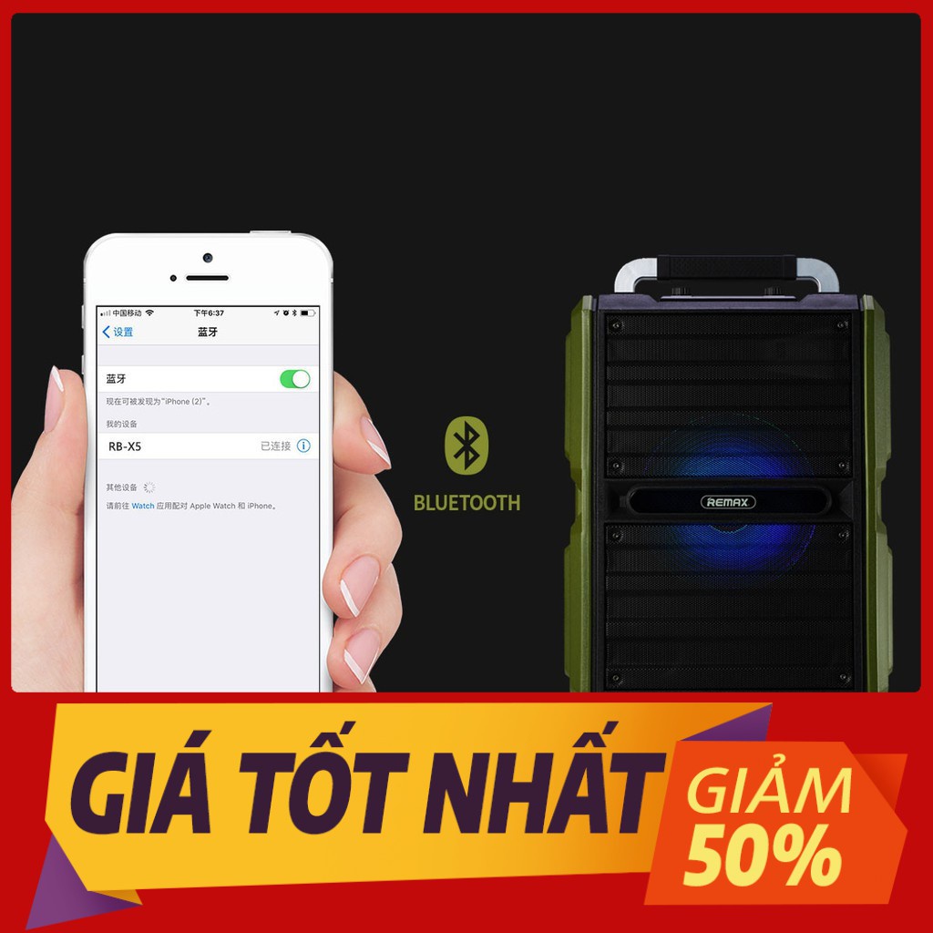 Loa Bluetooth ngoài trời công suất lớn Remax RB-X5