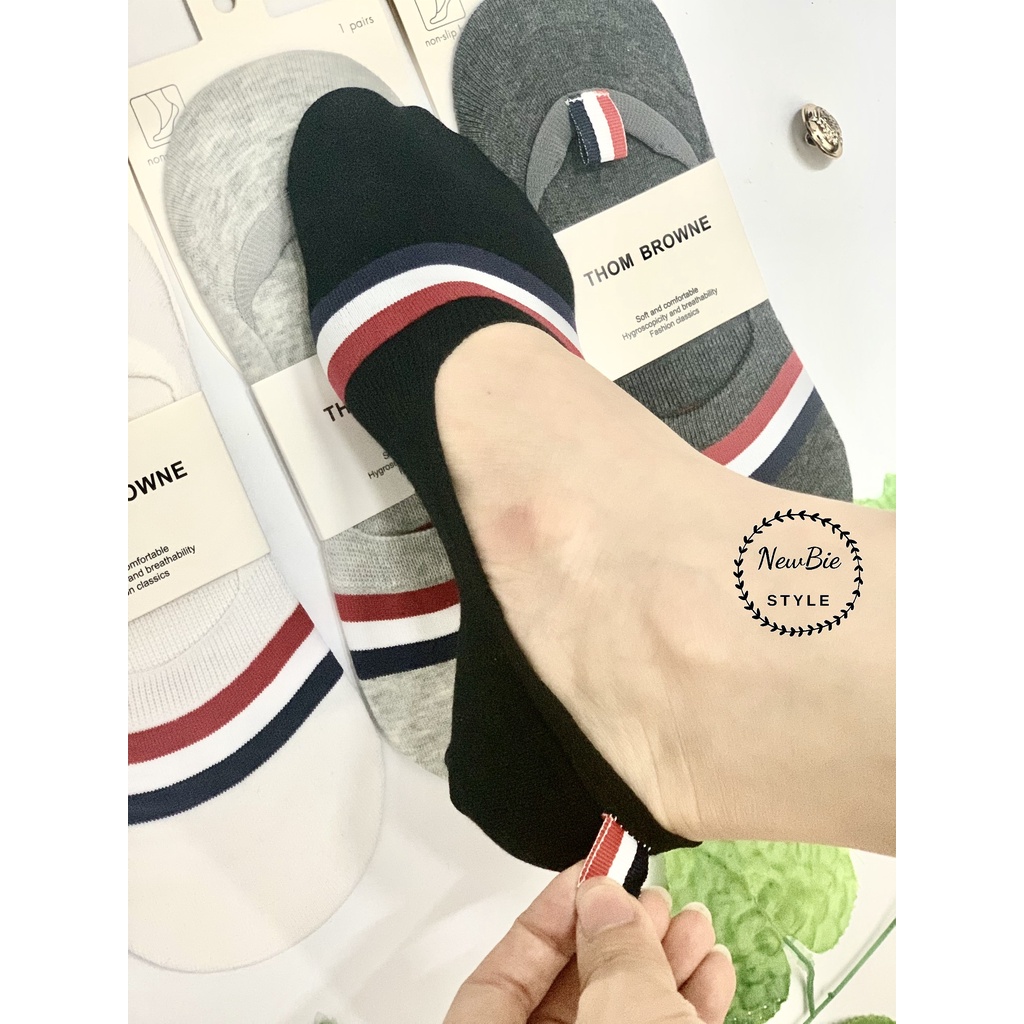 Tất vớ giày lười nam nữ cao cấp đẹp vải cotton co giãn 4 chiều cao cấp thoáng khí chống mùi hôi chân