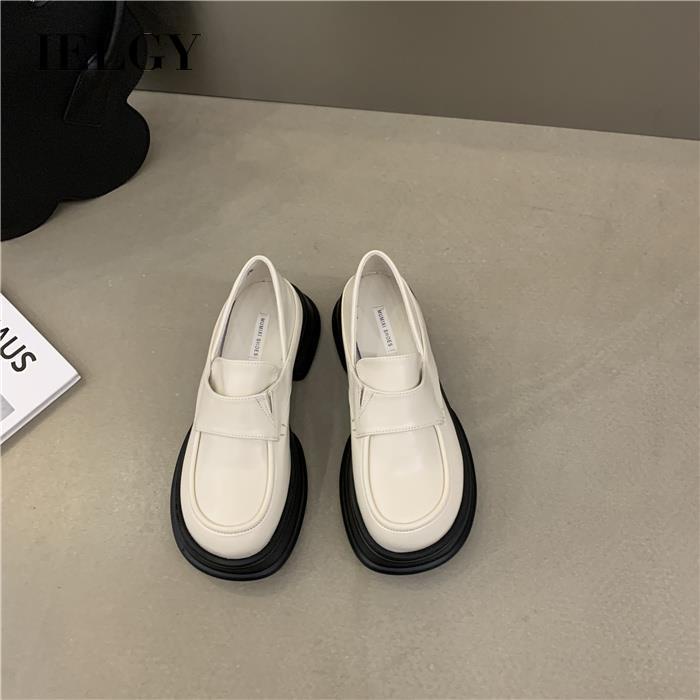 Giày da IELGY đế dày phong cách Nhật Bản retro thời trang dành cho nữ