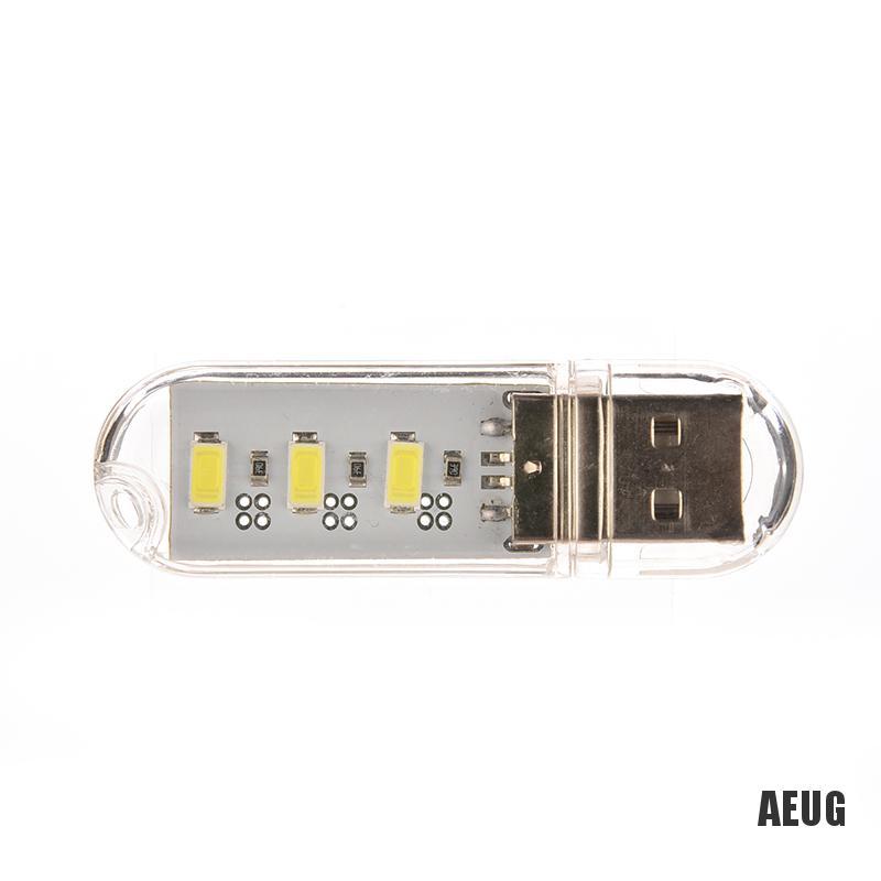Móc khóa USB hình đèn LED 3 bóng tiện dụng