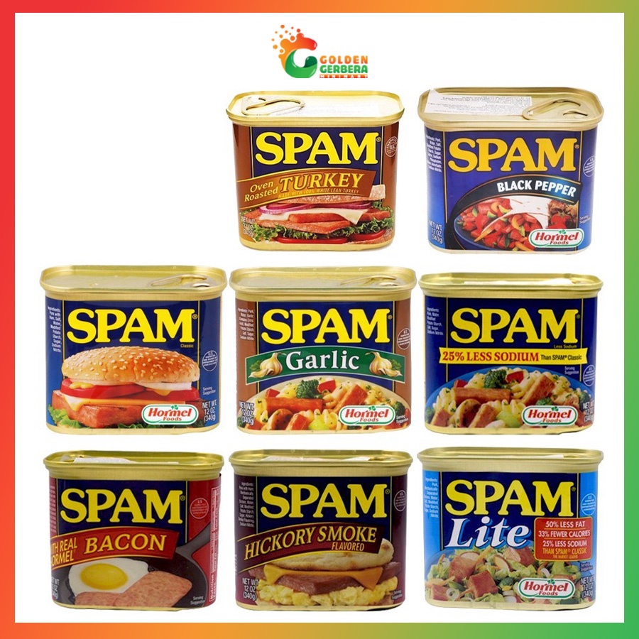 Thịt Đóng Hộp Spam Nhập Khẩu Mỹ (Đủ Loại) 340g Giá Tốt