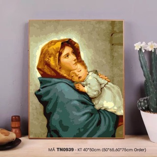 Tranh sơn dầu số hoá tự vẽ - TN0939 căng khung 2,5x40x50cm