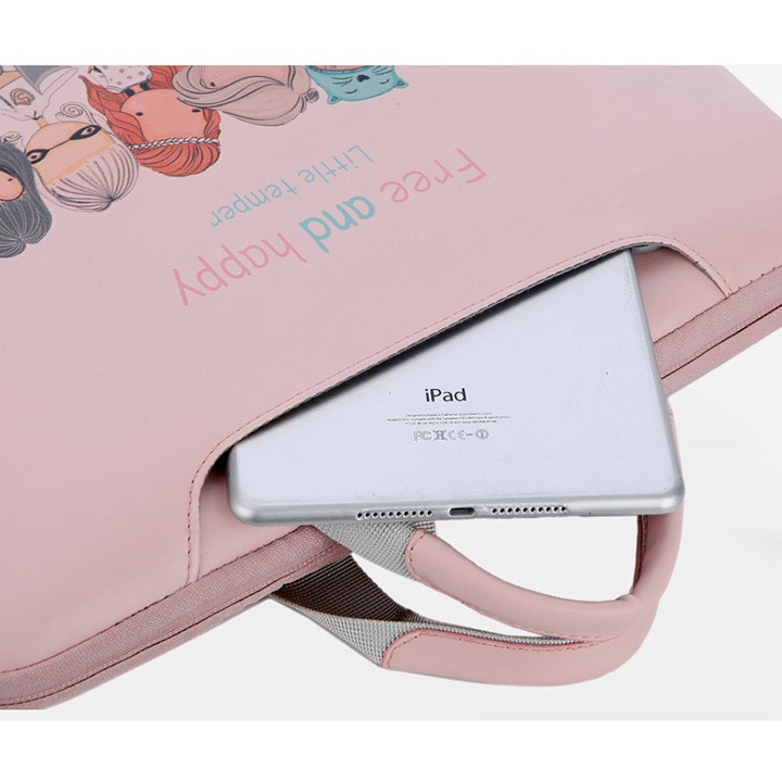 Túi chống sốc thời trang có dây đeo dành cho laptop, MacBook - Oz109