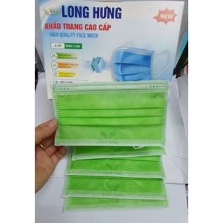 (hot) Hộp 50 chiếc Khẩu trang y tế màu xanh lá